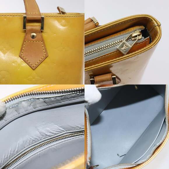 LOUIS VUITTON Monogram Vernis Houston Hand Bag Gris M91053 - Picture 11 of 13